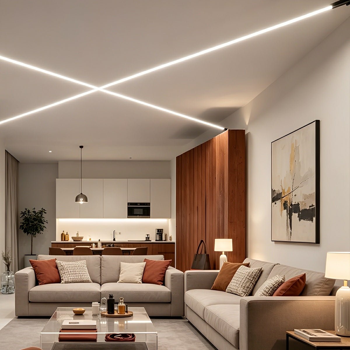 Modern Rotatable LED Strip Lights Linear Light
