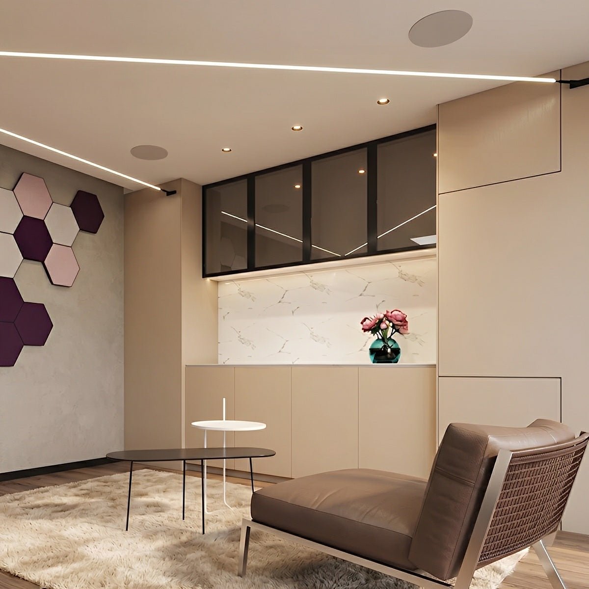 Modern Rotatable LED Strip Lights Linear Light - Flare Shack