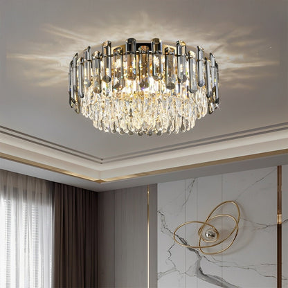 Modern Round Luxury Crystal Ceiling Lights - Flare Shack
