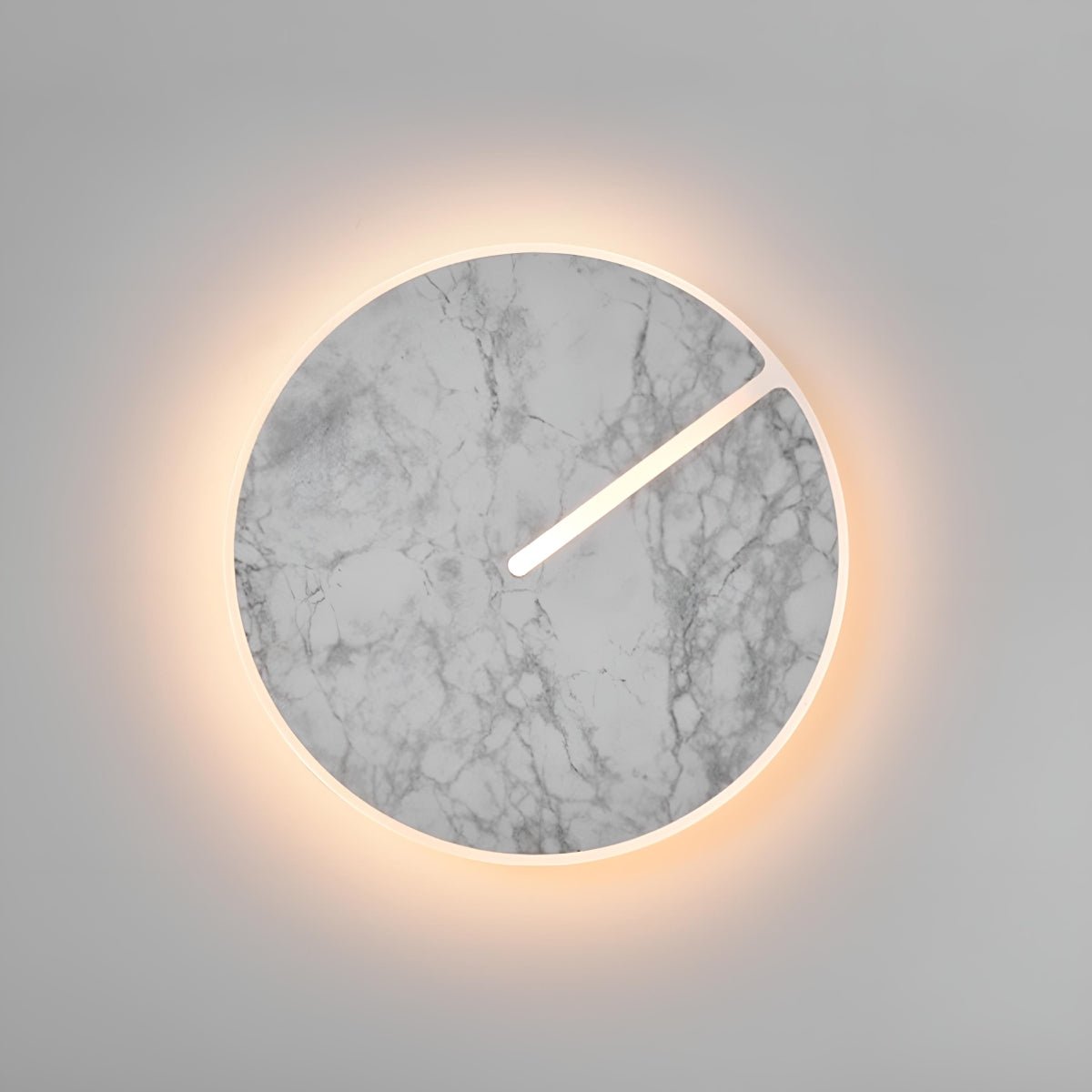 Modern Round Marble Textured Creative LED Indoor Wall Sconce - Flare Shack
