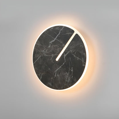Modern Round Marble Textured Creative LED Indoor Wall Sconce - Flare Shack