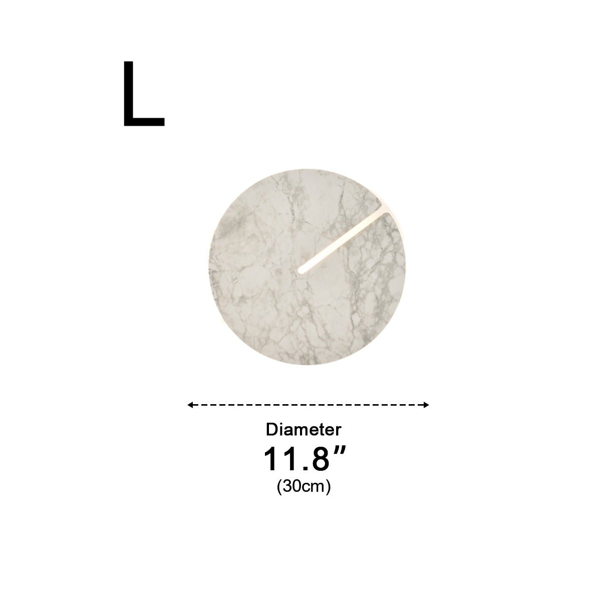 Modern Round Marble Textured Creative LED Indoor Wall Sconce