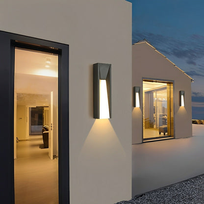 Modern Rusti Long Strip Waterproof Outdoor LED Porch Wall Light - Flare Shack