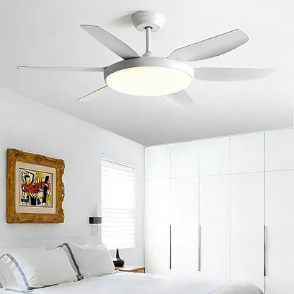 Modern Scandinavian Ceiling Fan with Full - Spectrum LED Light - Flare Shack