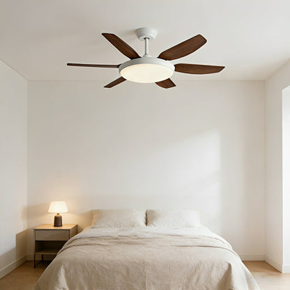 Modern Scandinavian Ceiling Fan with Full - Spectrum LED Light - Flare Shack