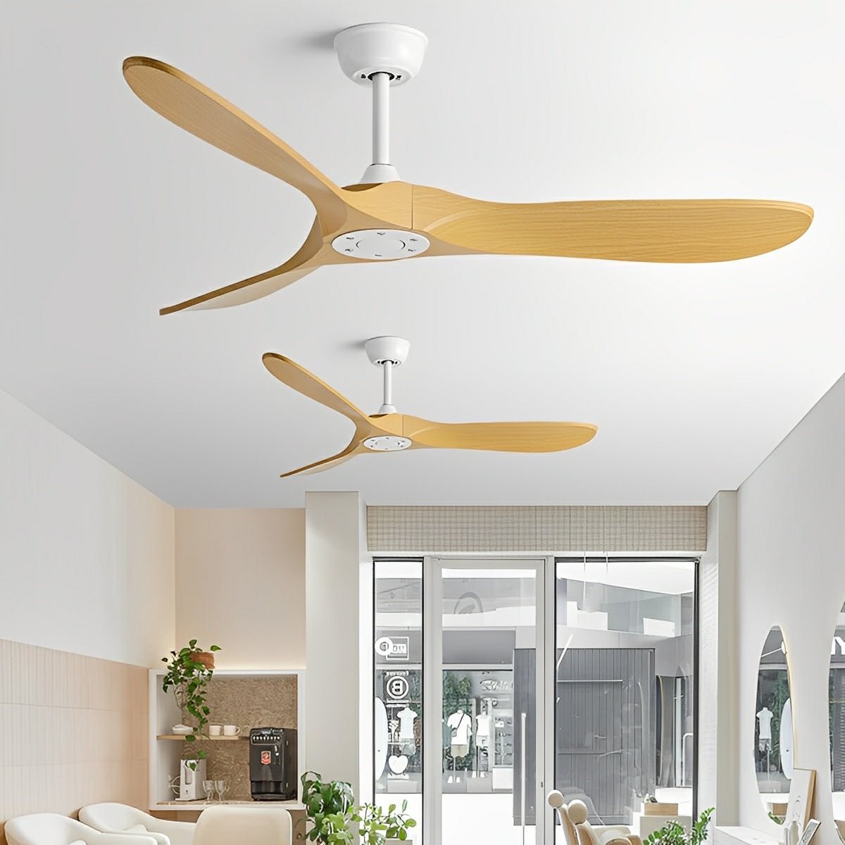 Modern Scandinavian Minimalist DC Motor Reverse Ceiling Fan - Flare Shack