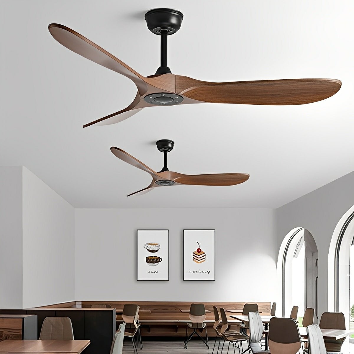 Modern Scandinavian Minimalist DC Motor Reverse Ceiling Fan - Flare Shack