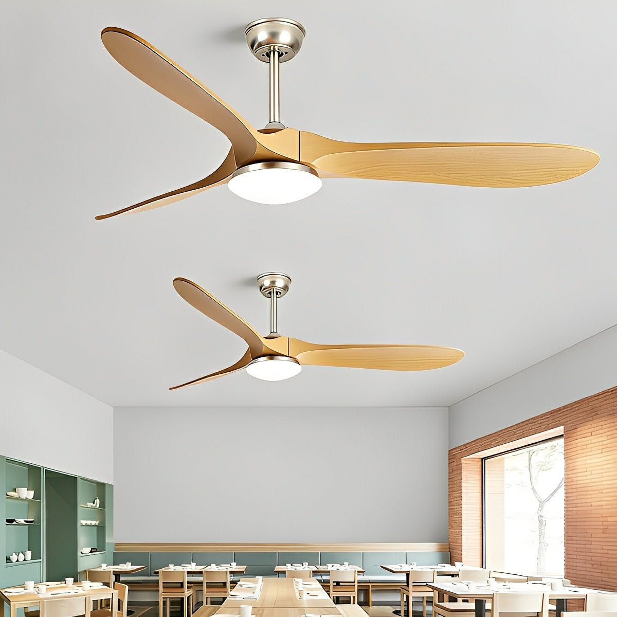Modern Scandinavian Minimalist DC Motor Reverse Ceiling Fan Light - Flare Shack