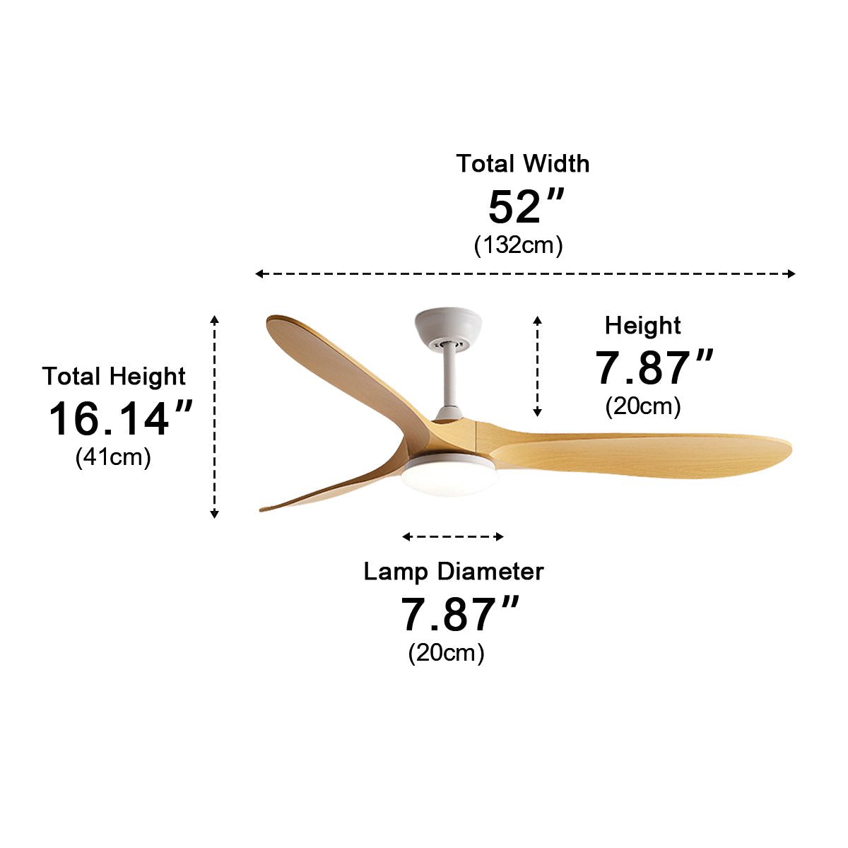 Modern Scandinavian Minimalist DC Motor Reverse Ceiling Fan Light