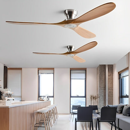 Modern Scandinavian Wood DC Motor Reverse Ceiling Fan