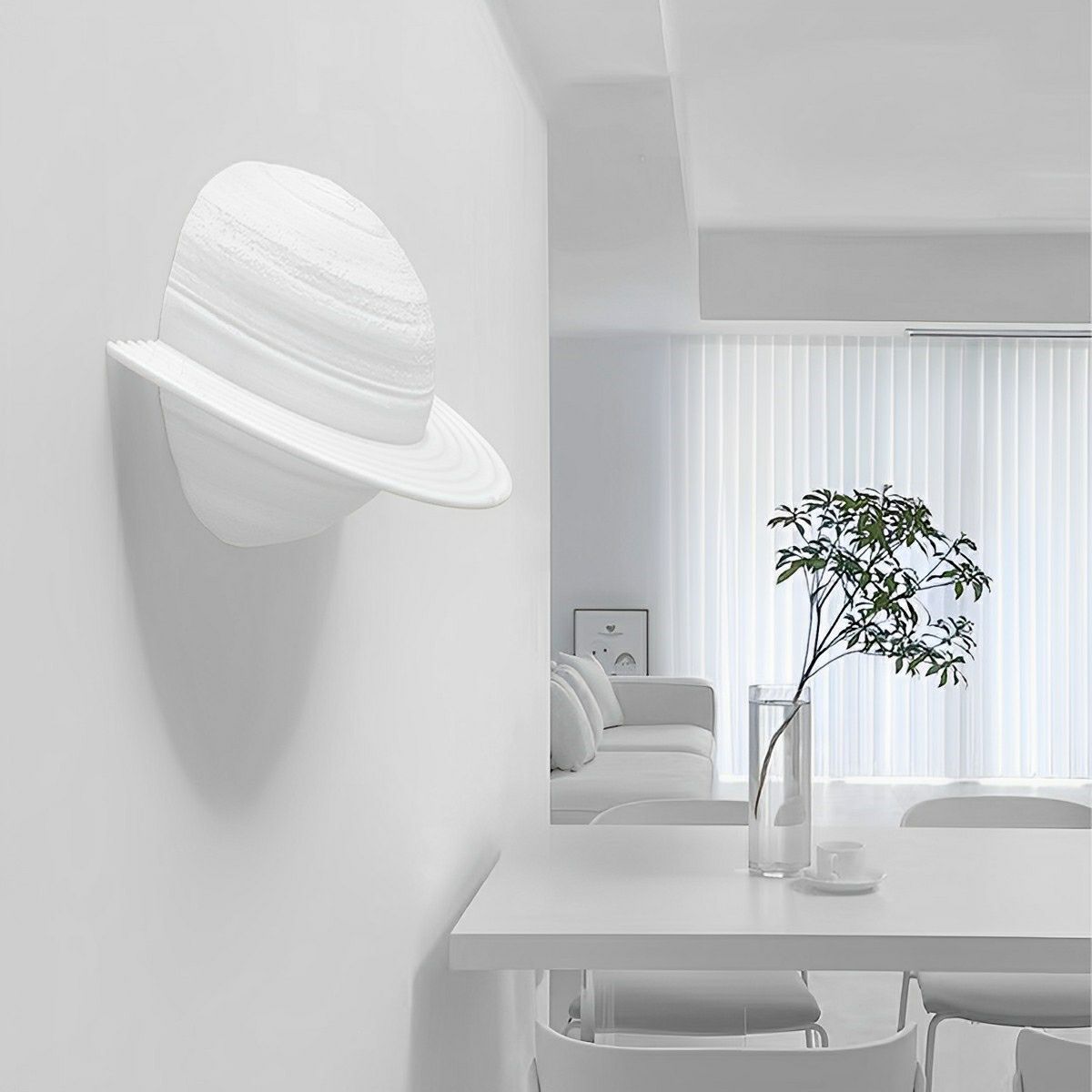 Modern Semicircle Saturn 3D Planet LED Indoor Wall Lights