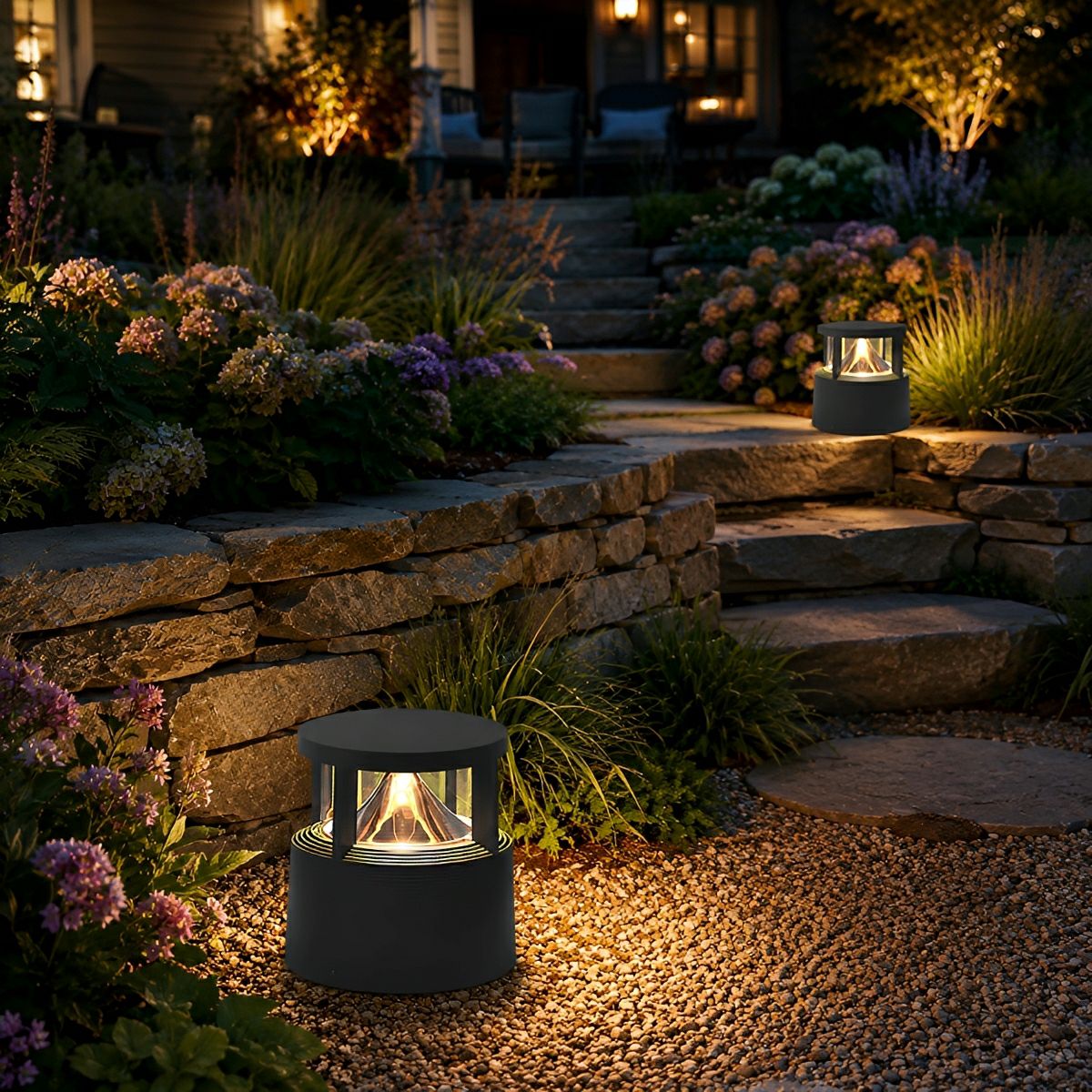 Modern Simple Outdoor Waterproof Pillar Lights Metal Aluminum Post Lights - Flare Shack