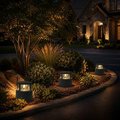 Modern Simple Outdoor Waterproof Pillar Lights Metal Aluminum  Post Lights