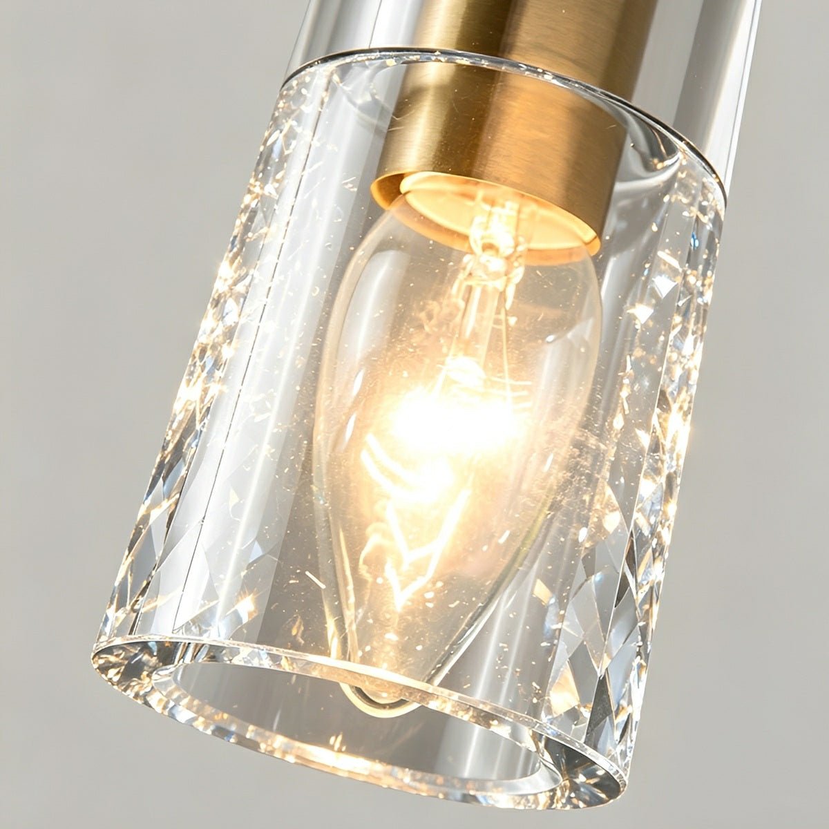 Modern Slim Conical Crystal LED Wall Sconce
