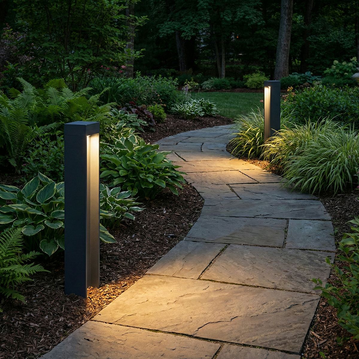 Modern Slim Rectangular LED Outdoor Pathway Lights - Flare Shack