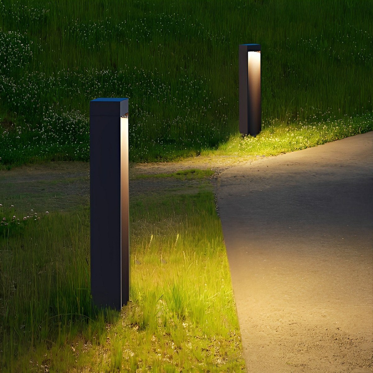 Modern Slim Rectangular LED Outdoor Pathway Lights