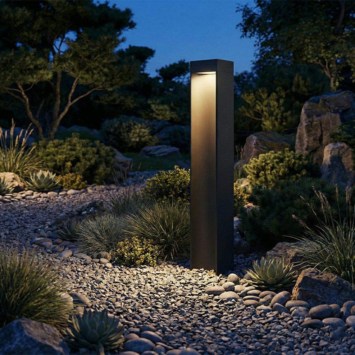 Modern Slim Rectangular LED Outdoor Pathway Lights