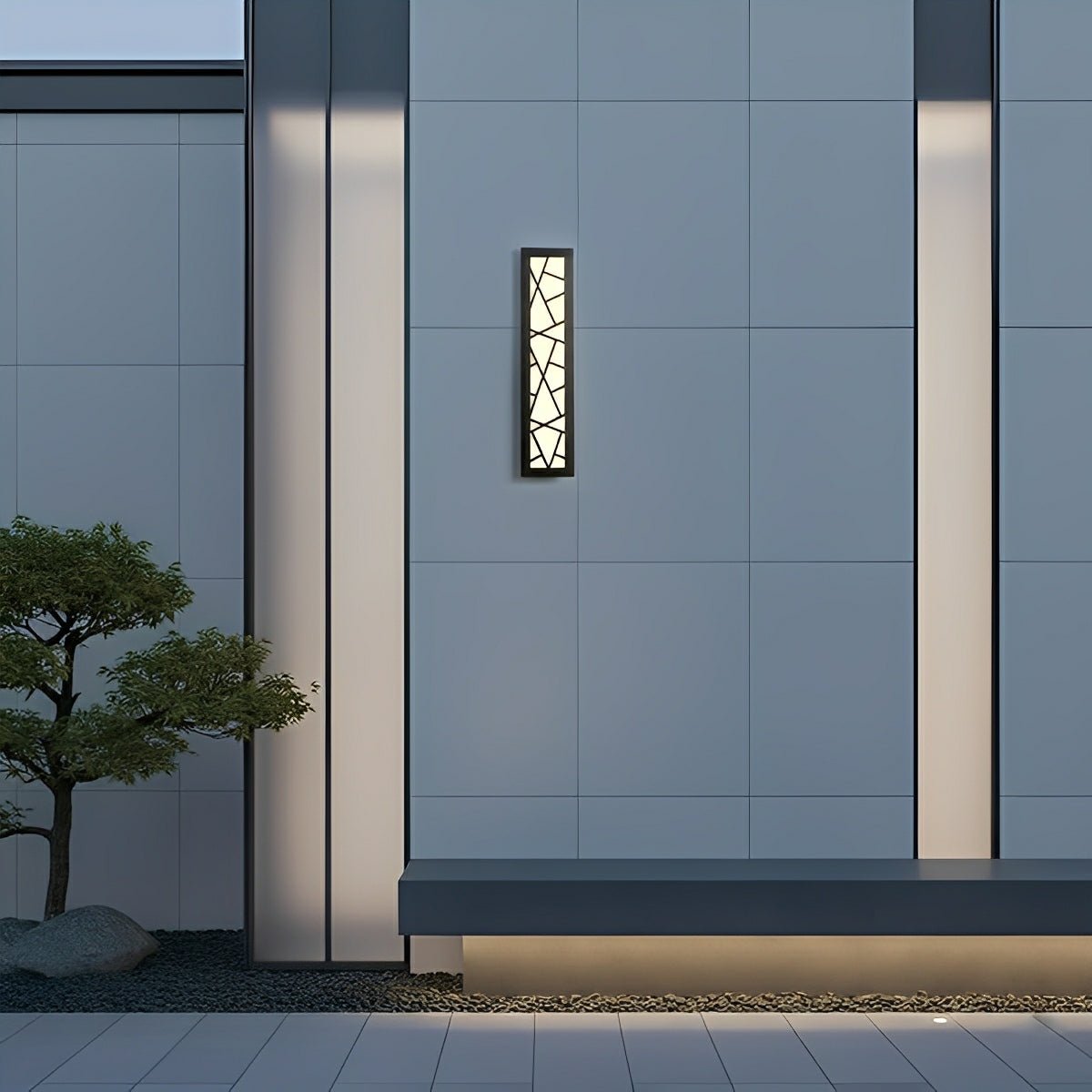 Modern Slim Waterproof Long Strip LED Outdoor Wall Lights - Flare Shack