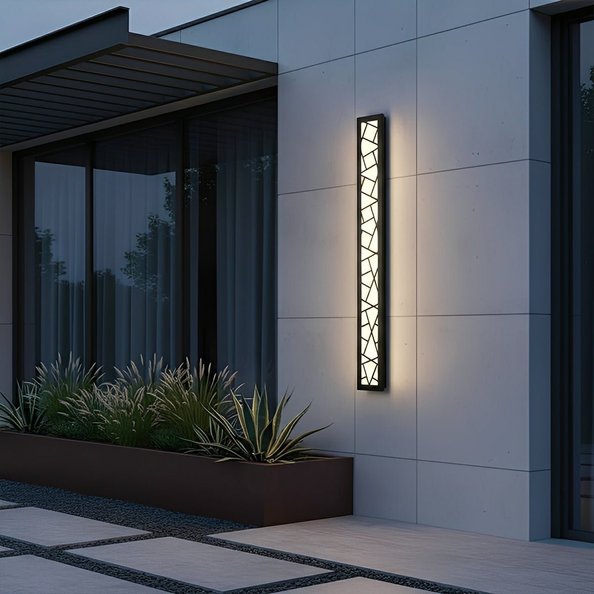 Modern Slim Waterproof Long Strip LED Outdoor Wall Lights - Flare Shack