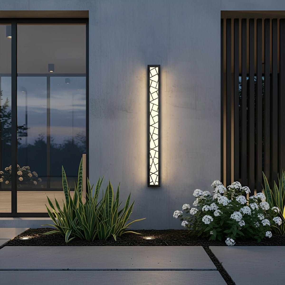 Modern Slim Waterproof Long Strip LED Outdoor Wall Lights - Flare Shack