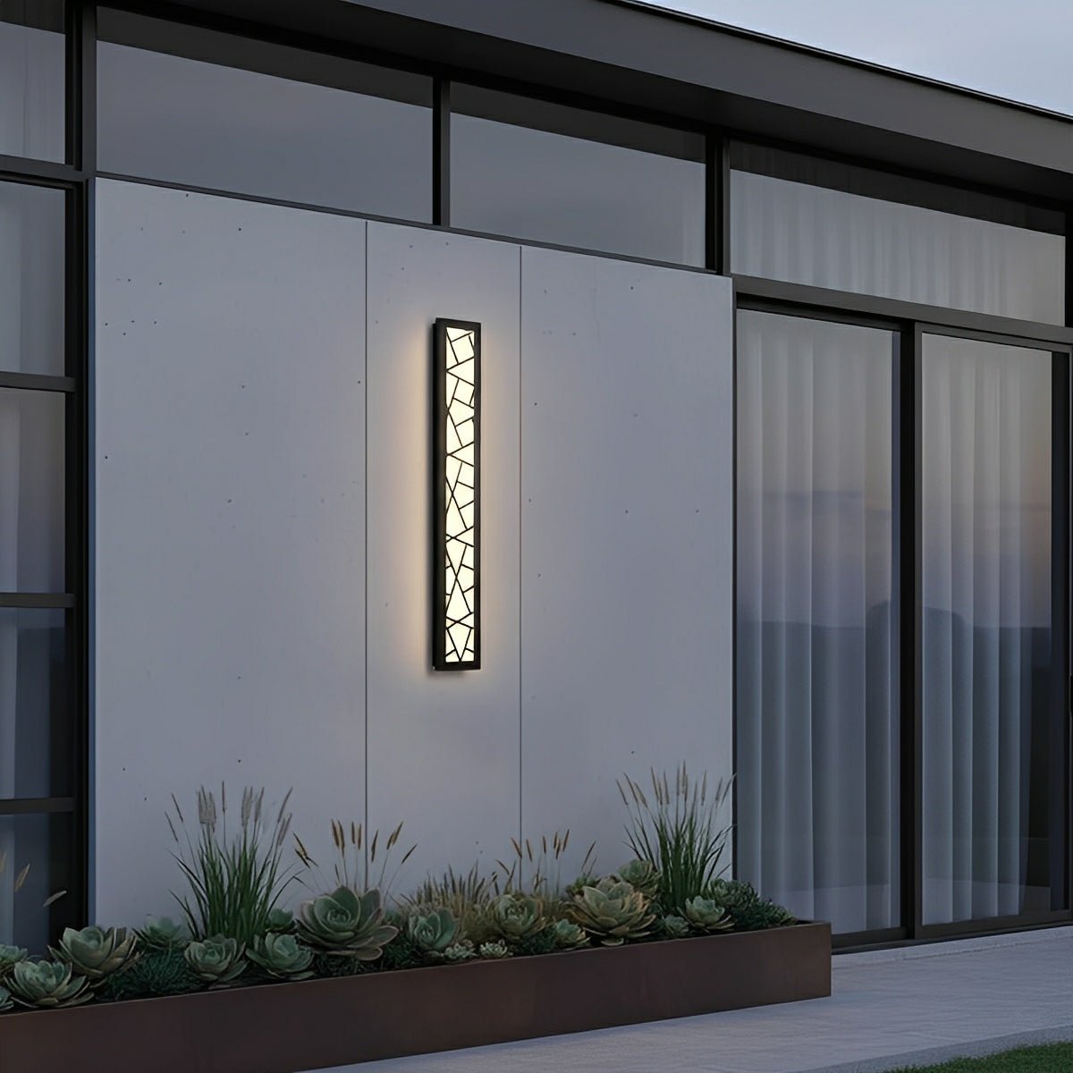 Modern Slim Waterproof Long Strip LED Outdoor Wall Lights - Flare Shack