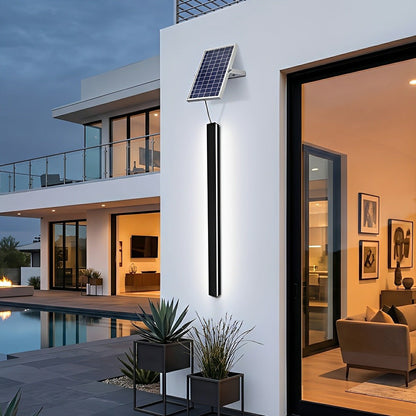 Modern Solar LED Wall Light Waterproof Long Strip Outdoor Sconce - Flare Shack
