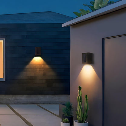 Modern Solar Waterproof Up and Down LED Outdoor Wall Sconces - Flare Shack