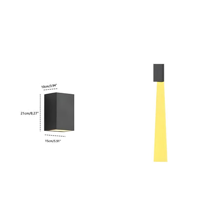 Modern Waterproof Up and Down LED Outdoor Wall Sconces