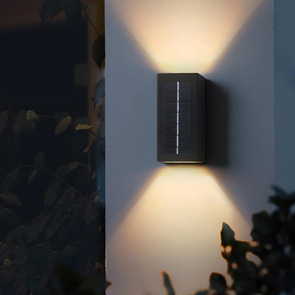 Modern Solar Waterproof Up and Down LED Outdoor Wall Sconces - Flare Shack