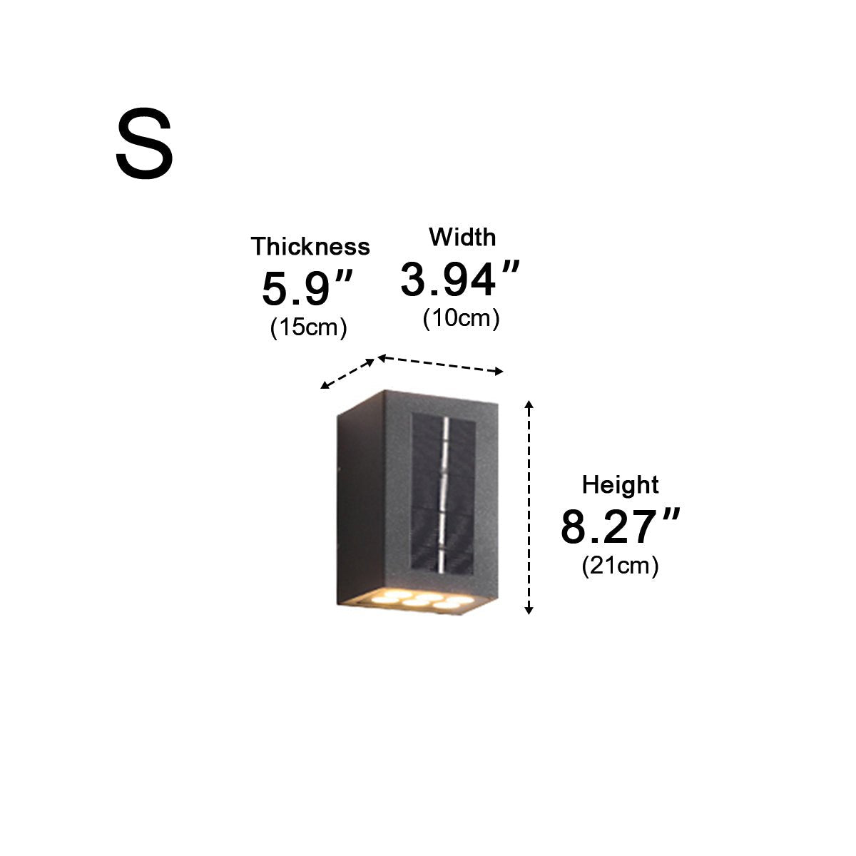 Modern Waterproof Up and Down LED Outdoor Wall Sconces