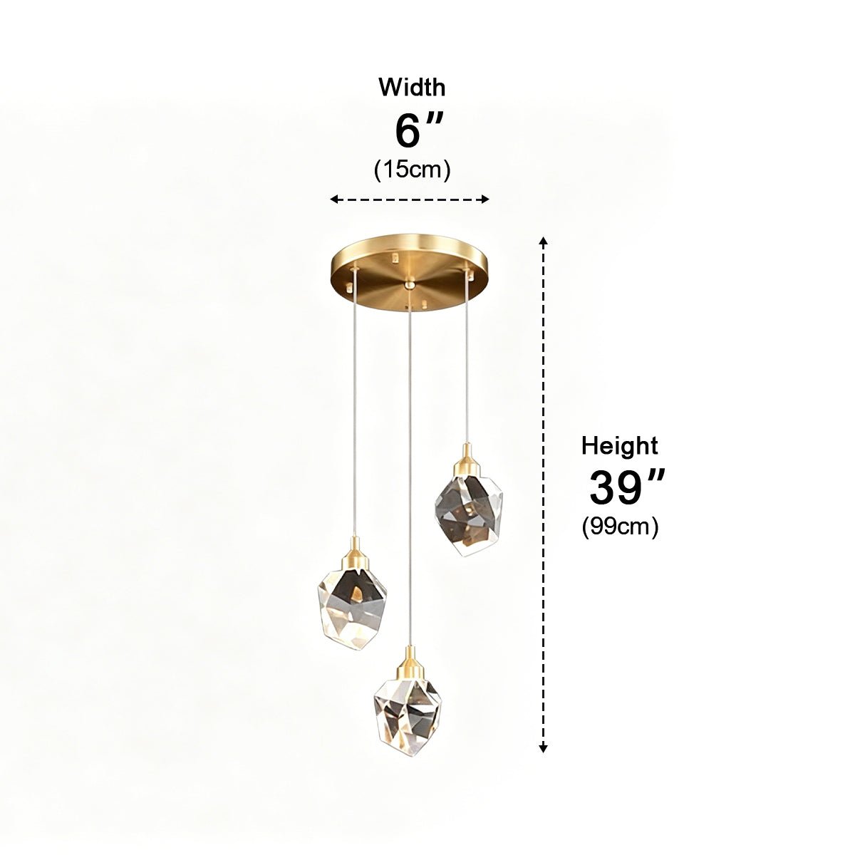 Dimmable Modern Spiral Crystal Droplets Staircase Chandelier