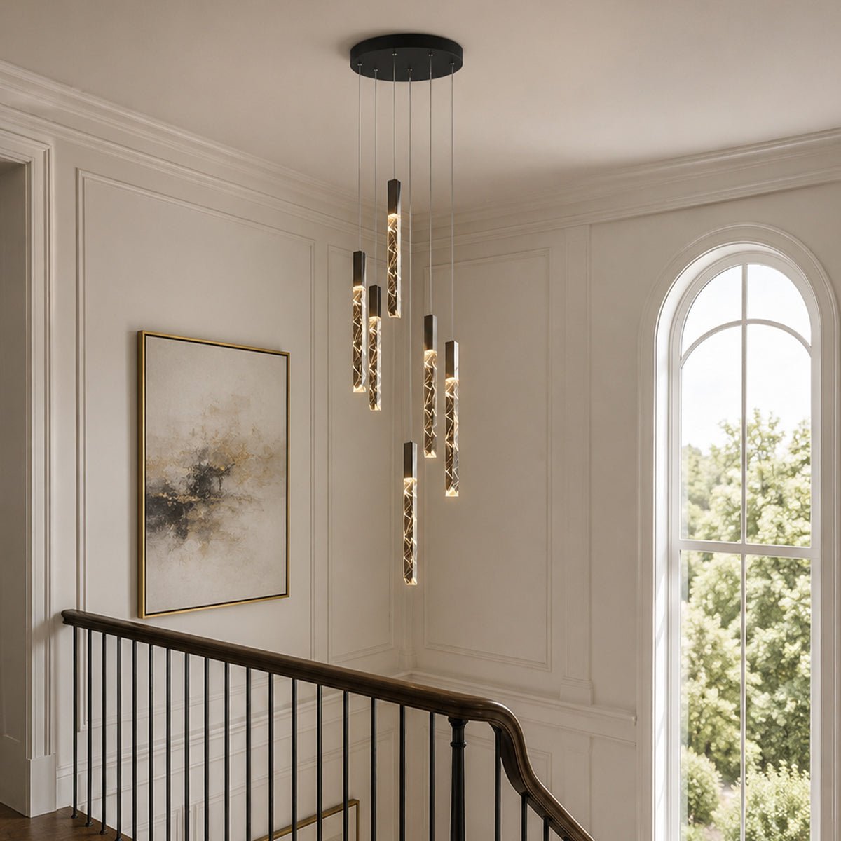 Modern Spiral LED Minimalist Helix Chandelier - Flare Shack