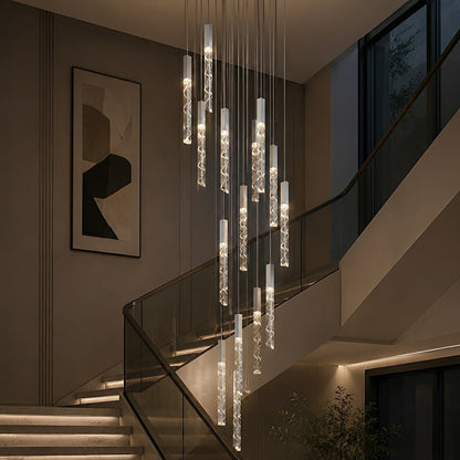 Modern Spiral LED Minimalist Helix Chandelier