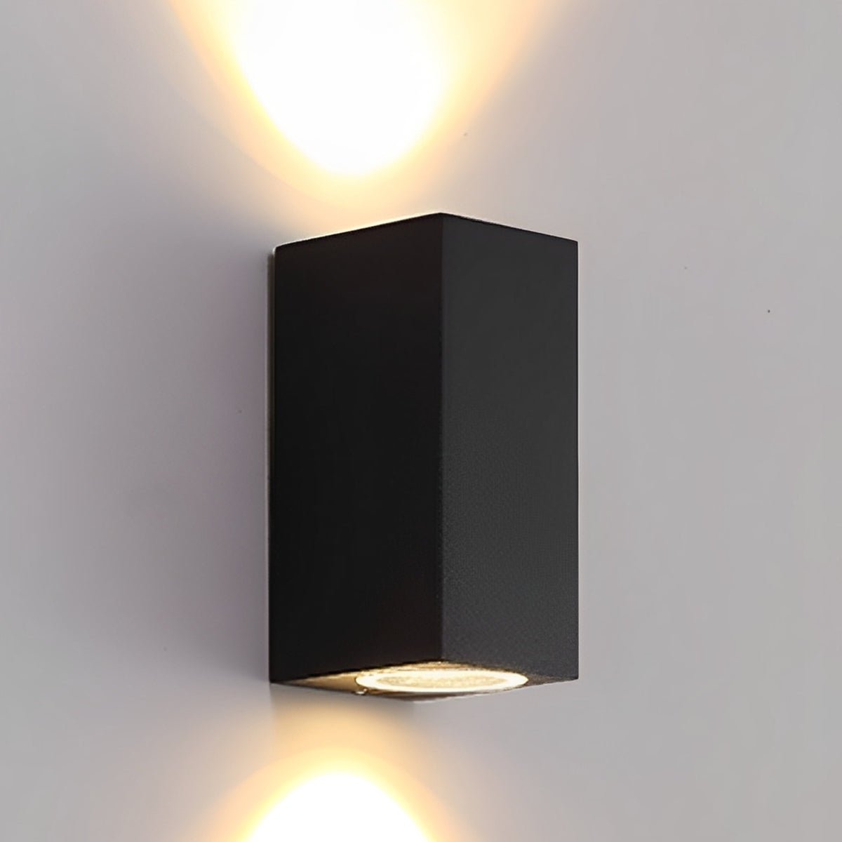 Modern Square Outdoor Waterproof Wall Washer Double Light