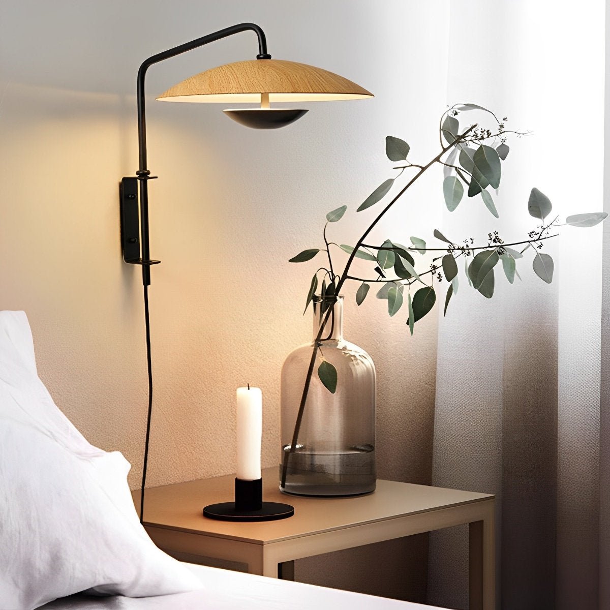 Modern Swing Arm Umbrella Wall Sconces Lamp - Flare Shack