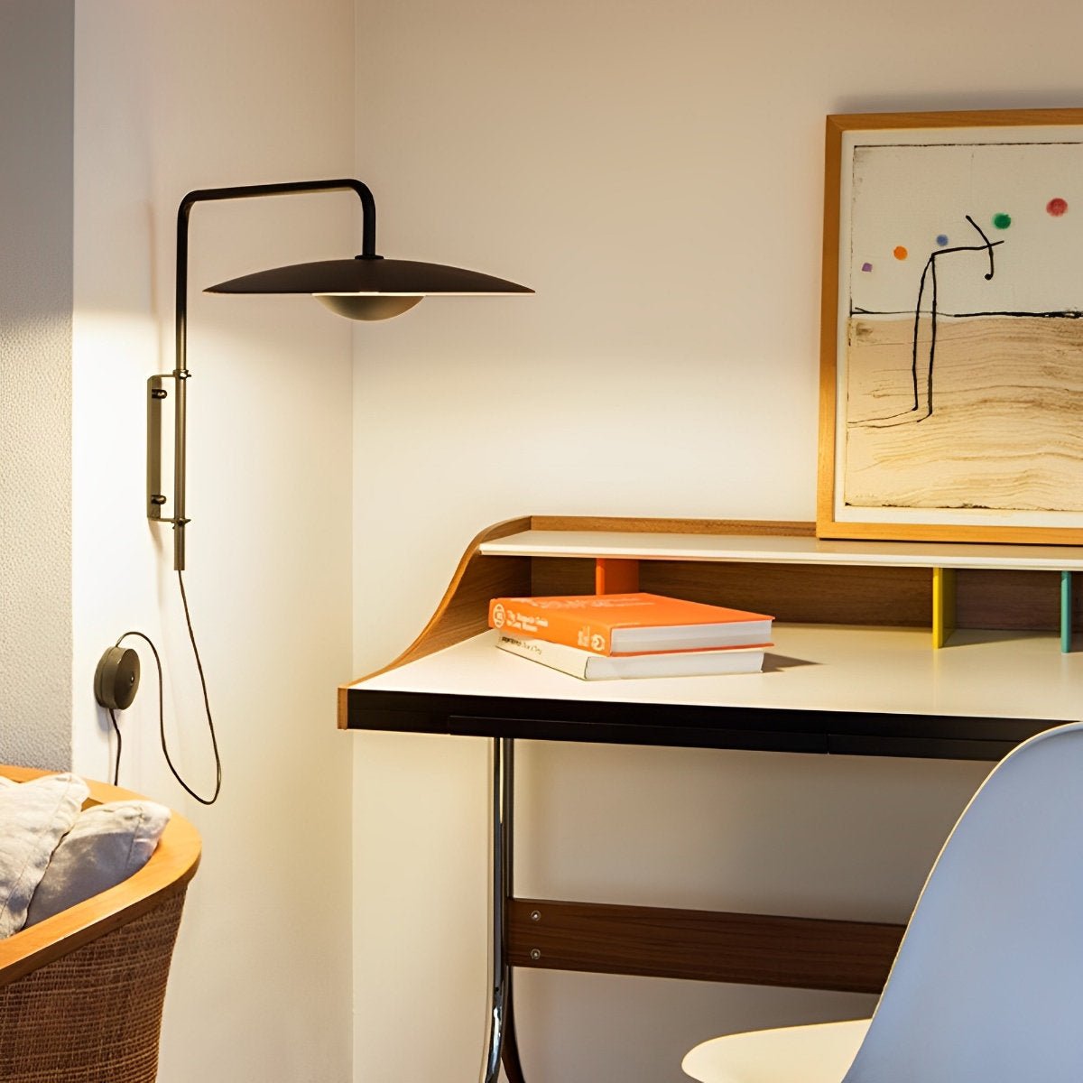 Modern Swing Arm Umbrella Wall Sconces Lamp - Flare Shack