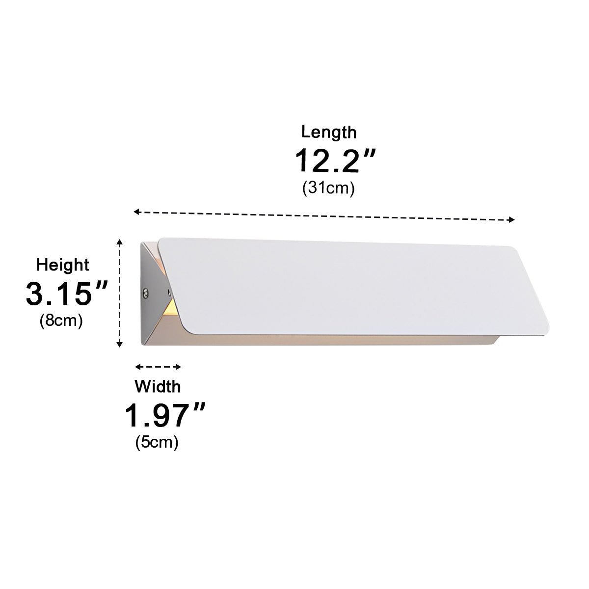 Modern Touch Strip Up and Down LED Wall Sconces