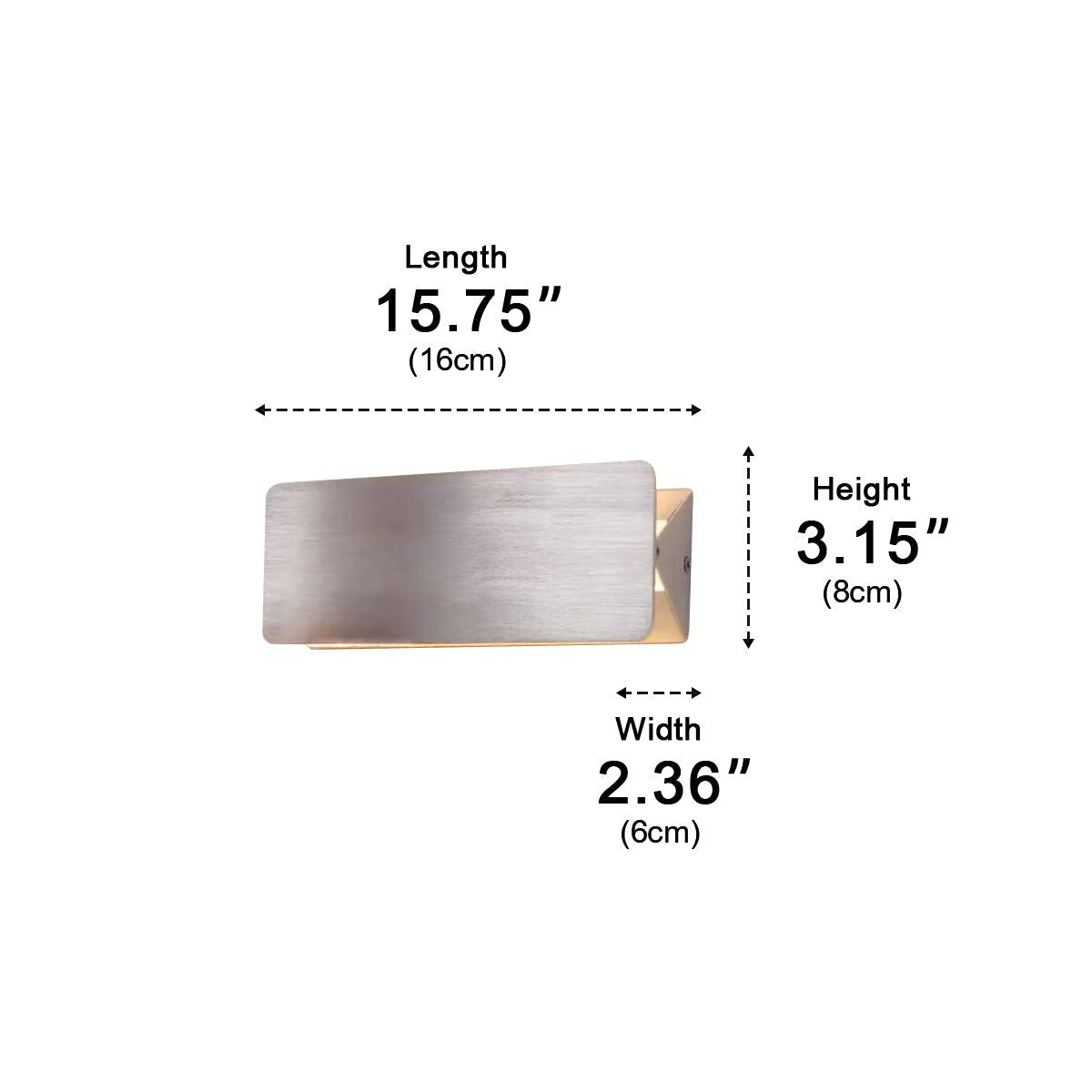 Modern Touch Strip Up and Down LED Wall Sconces