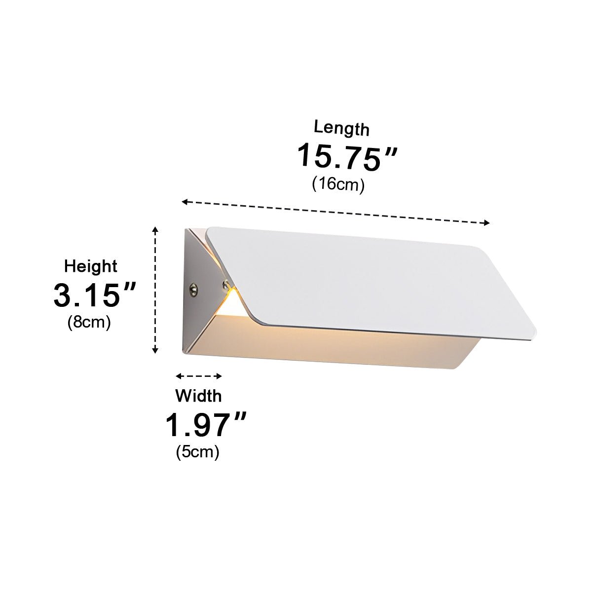 Modern Touch Strip Up and Down LED Wall Sconces