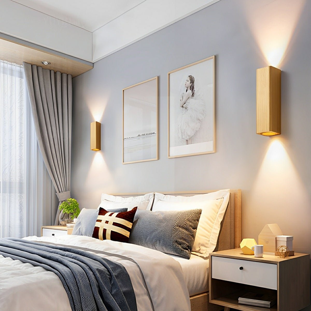 Modern Up&Down COB Long Strip Indoor Wall Sconces - Flare Shack