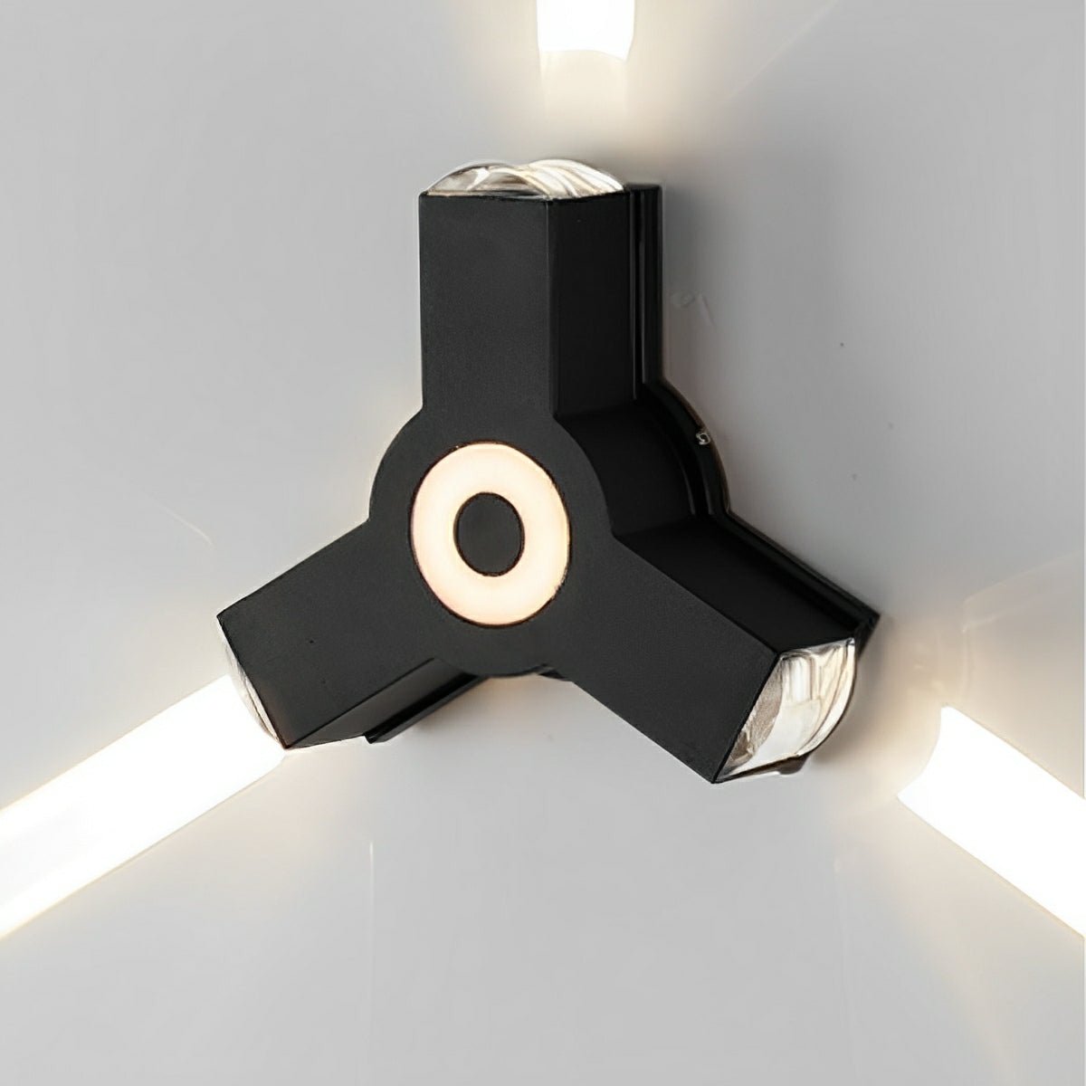 Modern Waterproof Black Outdoor LED Wall Lights Spotlights