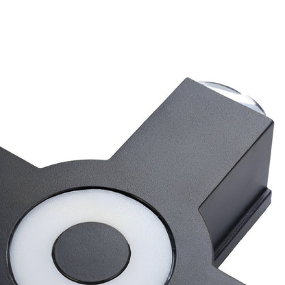 Modern Waterproof Black Outdoor LED Wall Lights Spotlights
