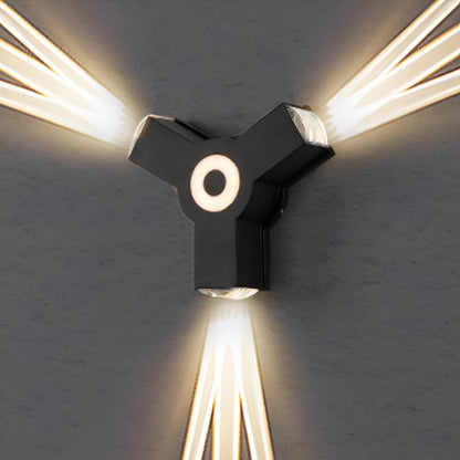 Modern Waterproof Black Outdoor LED Wall Lights Spotlights - Flare Shack