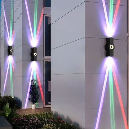 Modern Waterproof Black Outdoor LED Wall Lights Spotlights - Flare Shack