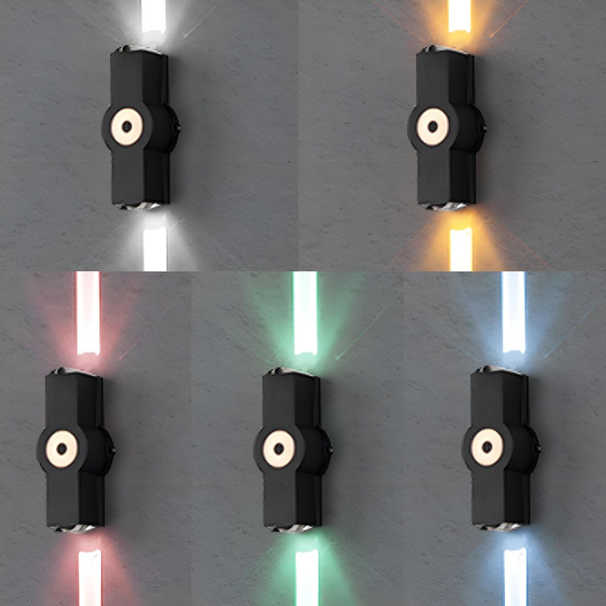 Modern Waterproof Black Outdoor LED Wall Lights Spotlights - Flare Shack