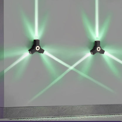 Modern Waterproof Black Outdoor LED Wall Lights Spotlights - Flare Shack