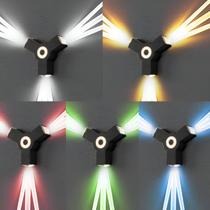 Modern Waterproof Black Outdoor LED Wall Lights Spotlights - Flare Shack