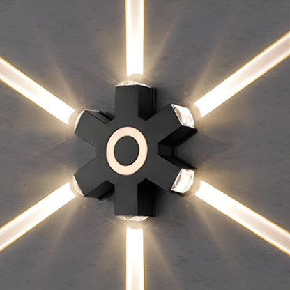 Modern Waterproof Black Outdoor LED Wall Lights Spotlights - Flare Shack