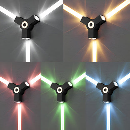 Modern Waterproof Black Outdoor LED Wall Lights Spotlights - Flare Shack