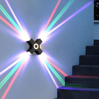 Modern Waterproof Black Outdoor LED Wall Lights Spotlights - Flare Shack